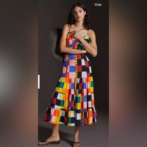 NWT Plenty by Tracy Reese size S  Maxi Dress in checkered print